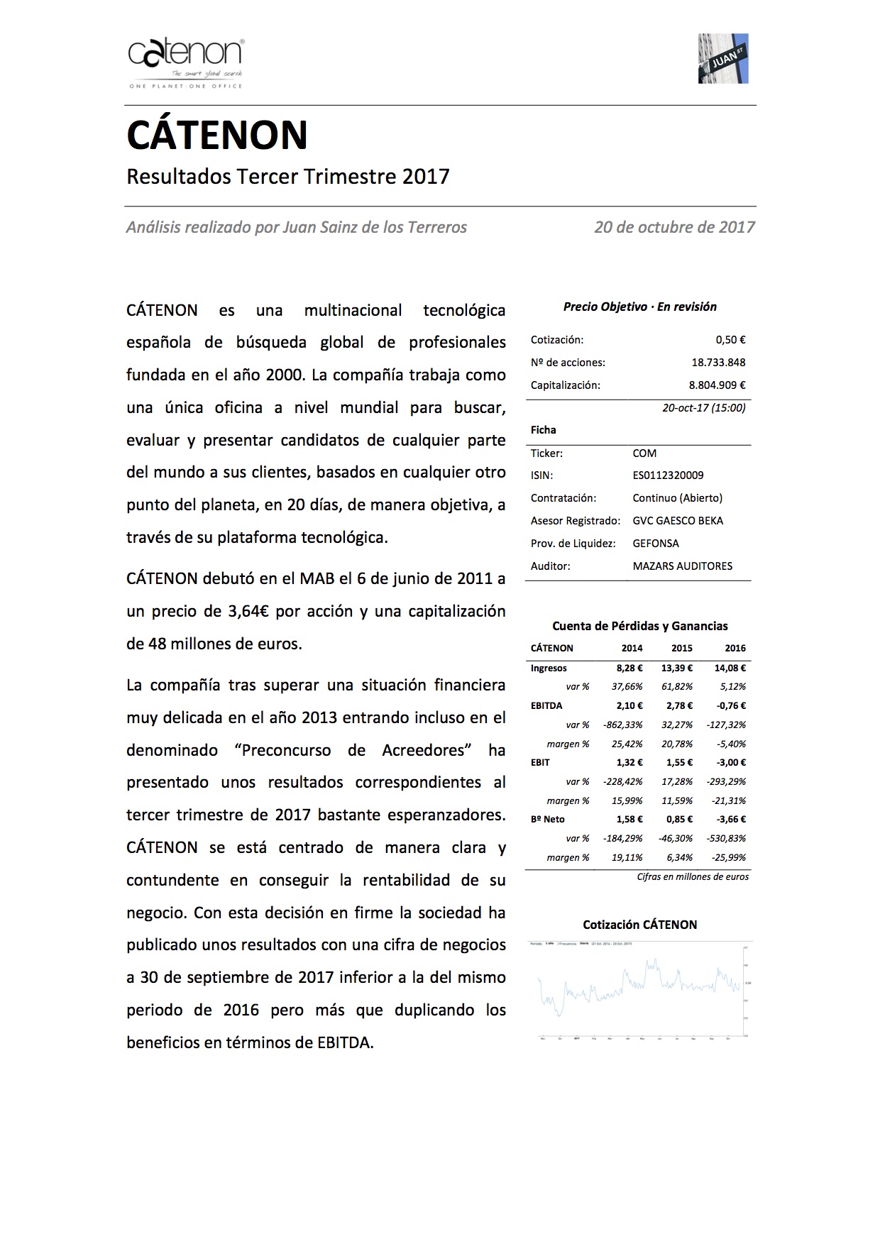 Análisis Cátenon - octubre 2017 - portada